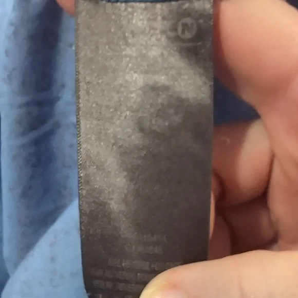 Merrell Blue Patterned Button-Up Shirt Short Sleeve - Picture 11 of 11